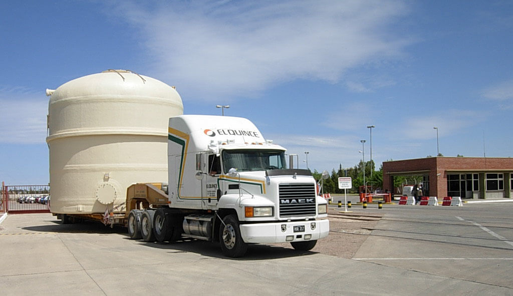 Transporte de tanque PRFV AISTER