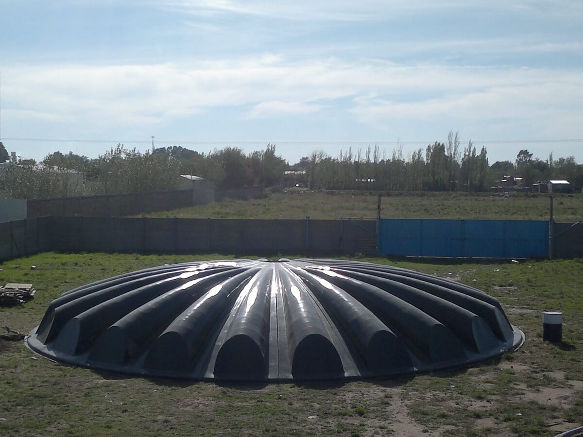 Domo para tanque pulmón de efluentes