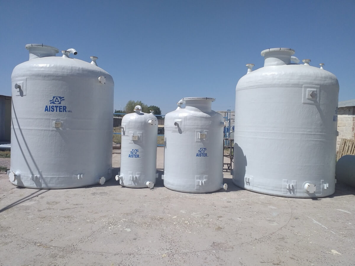 Tanques proyecto Nanofiltración Ø 2000mm, Ø 1500mm y Ø 900mm