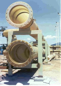 Colectores de alimentación y retorno de filtros Ø 600 mm, PN 10.